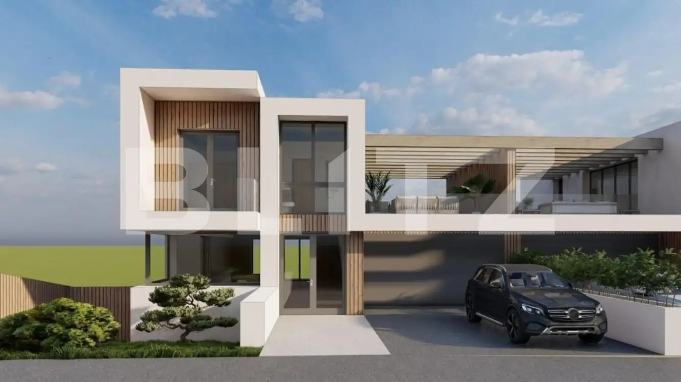 Teren cu autorizatie de constructie duplex, 1061 mp, zona Wonderland