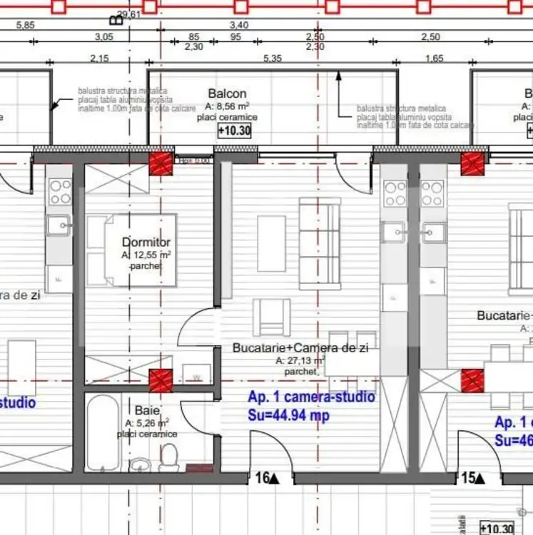 Apartament, 2 camere, 45mp, , zona Marasti 