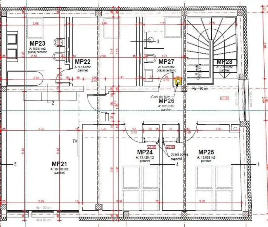 Casa duplex la 1 km de Piata Mihai Viteazu! 173mp, 280mp teren, Gruia