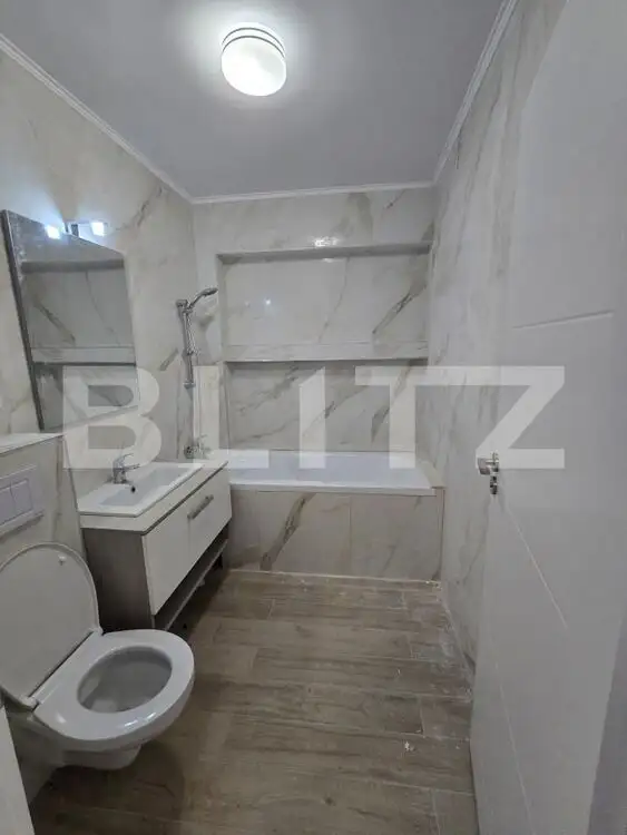 Apartament finisat, cu 3 camere, 58mp + pod, parcare, in imobil nou, in Apahida