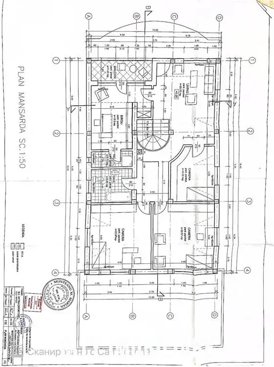 Casa individuala 9 camere: 5 dormitoare, 3 living-uri, 5 bai,  teren 1937 mp