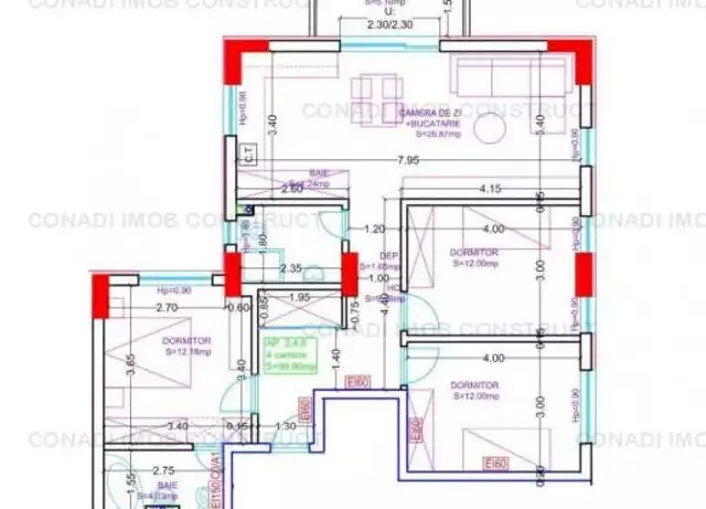 Apartament 4 camere - Domenii - Bloc construit in 2020