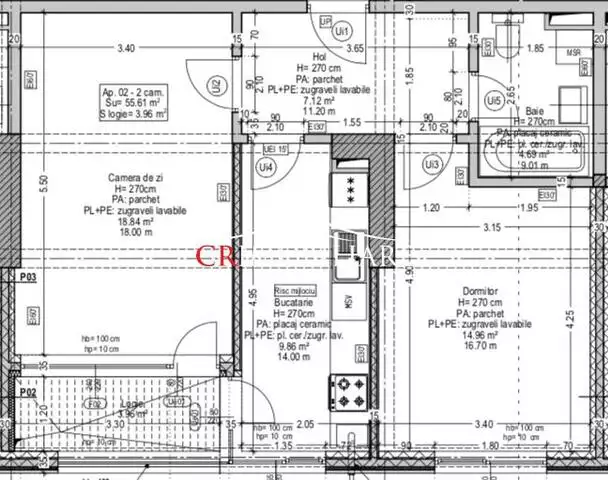 Vanzare apartament 2 camere Splaiul Unirii 219