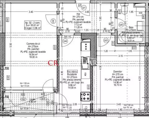 Vanzare apartament 2 camere Splaiul Unirii