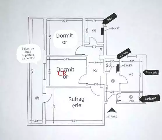 Vanzare apartament 3 camere Tineretului