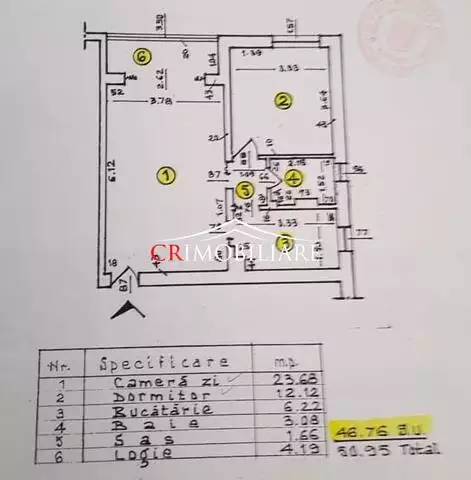 Vanzare apartament 2 camere, Tineretului