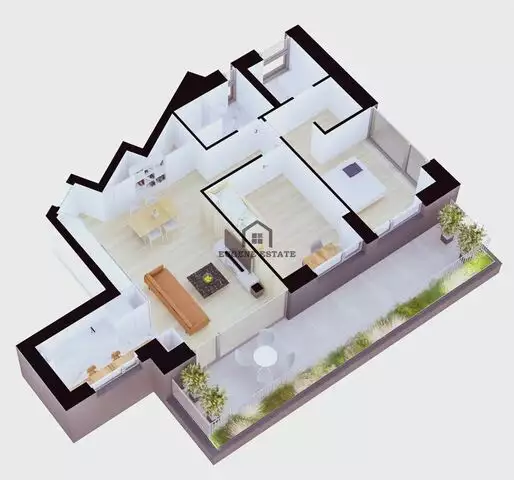 Apartament 3 camere 2 terase, bloc nou 2020, zona Titulescu/Banu Manta