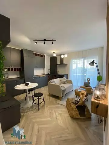 Apartament cu 2 camere + gradina+de vanzare in Floresti