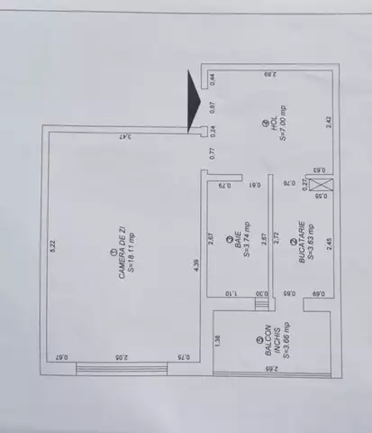 Apartament 1 camera decomandat, zona Girocului - ID V3513