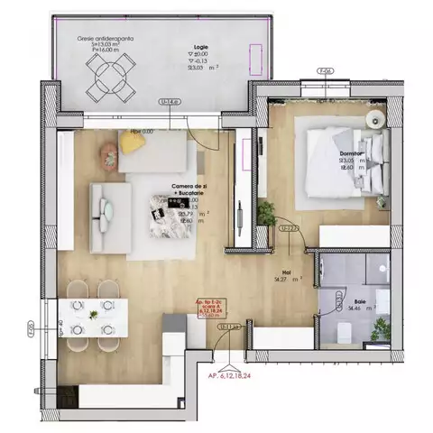 Apartament decomandat 2 camere, Lipovei - ID V3854