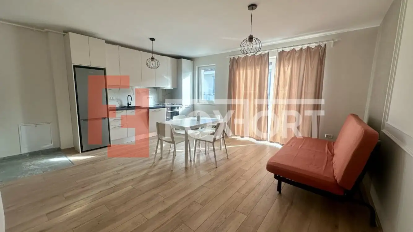 Prima inchiriere -Apartament cu 2 camere, bloc nou, loc de parcare in Giroc