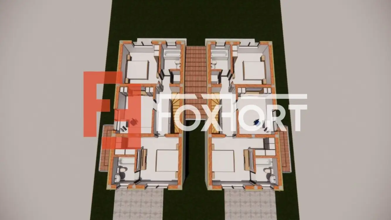Duplex individual 5 camere spatios, cu 300 mp teren - Mosnita Noua!