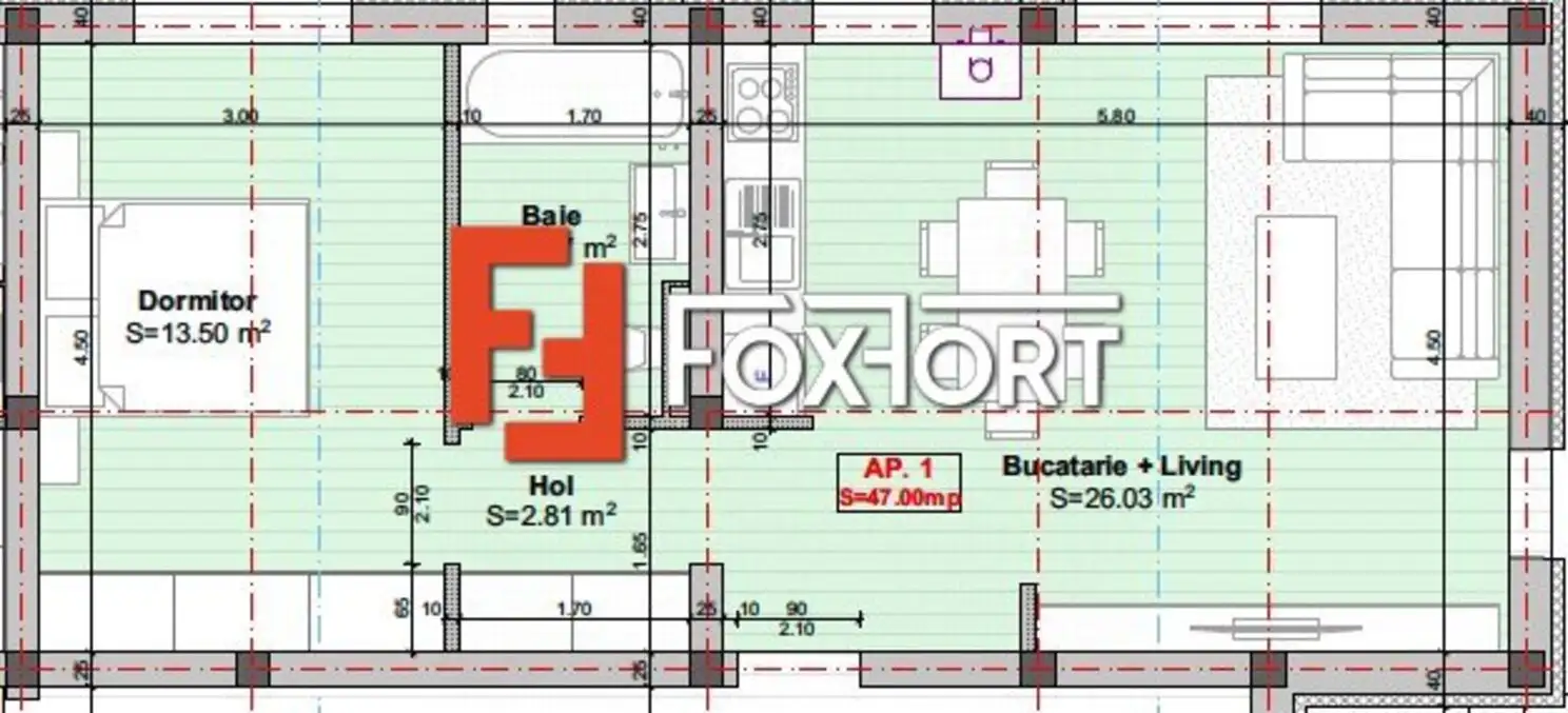 Apartament 2 camere, PARTER in Giroc, Zona LIDL - ID V4410