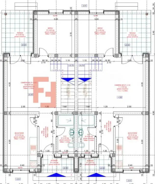 COMISION 0% Duplex 4 camere, zid dublu, teren 302 mp, - Zona Noul Lidl