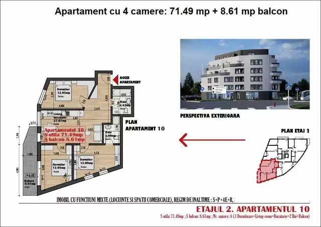 Apartament cu 4 camere in Iris bloc nou