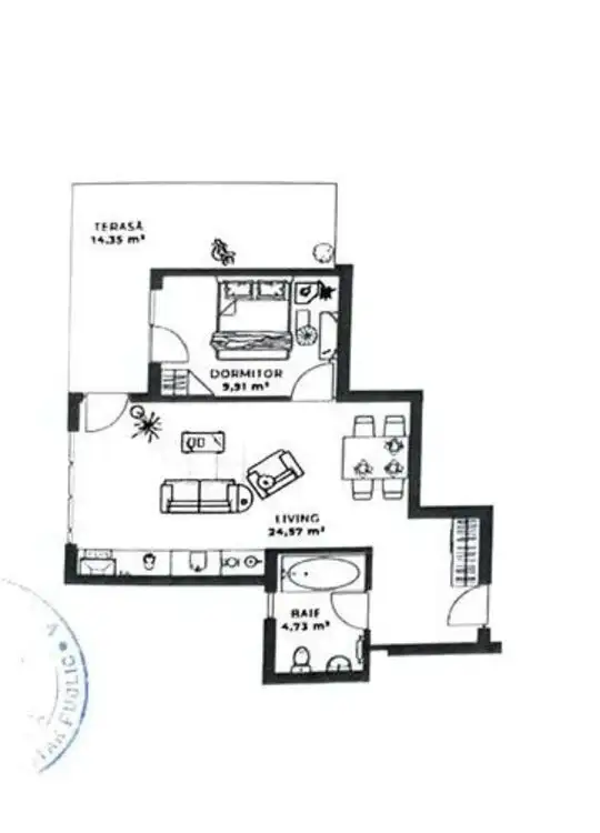 Apartament 2 camere, parcare, terasa, zona Iulius Mall, Sopor