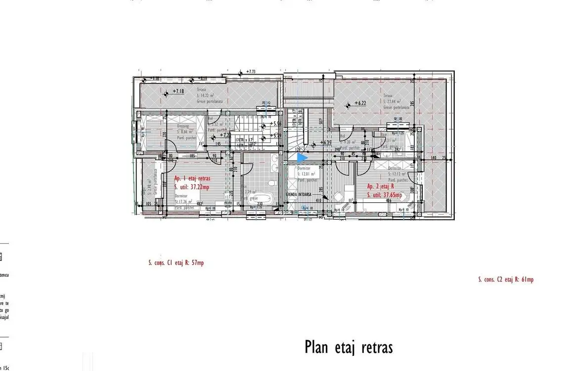 Apartament de 3 camere, deosebit, pe 2 nivele, 105 mp,  Gheorgheni