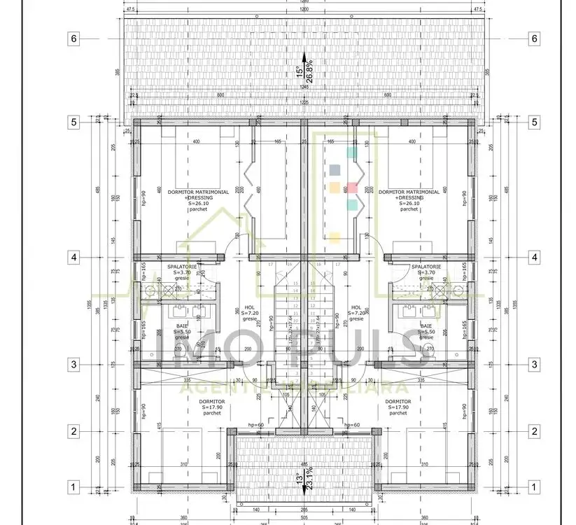 1/2 duplex, 4 camere, finisaje la alegere