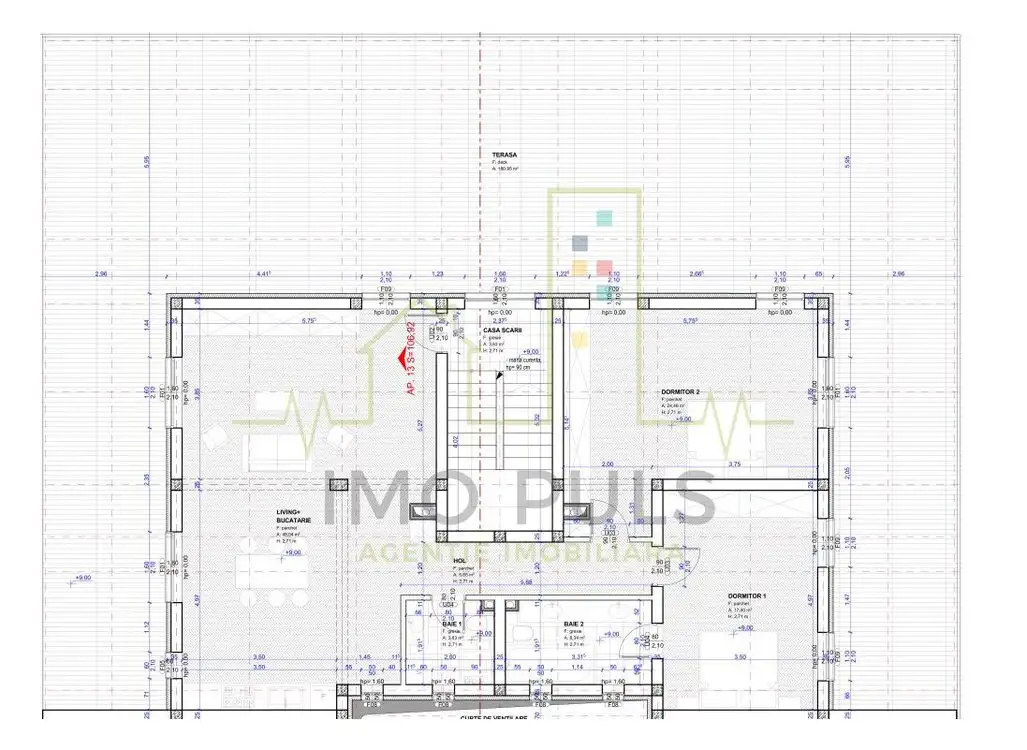 Penthouse. Terasa 180 mp. Torontalului