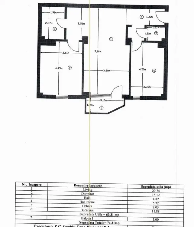 NEGRU VODA | apartament 2 camere | complet mobilat si utilat