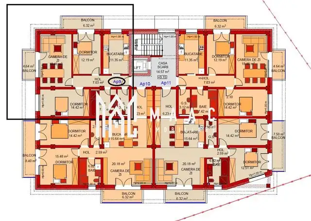 Comision 0 | Apartament 3 camere | Etaj 3 | Lift | Parcare