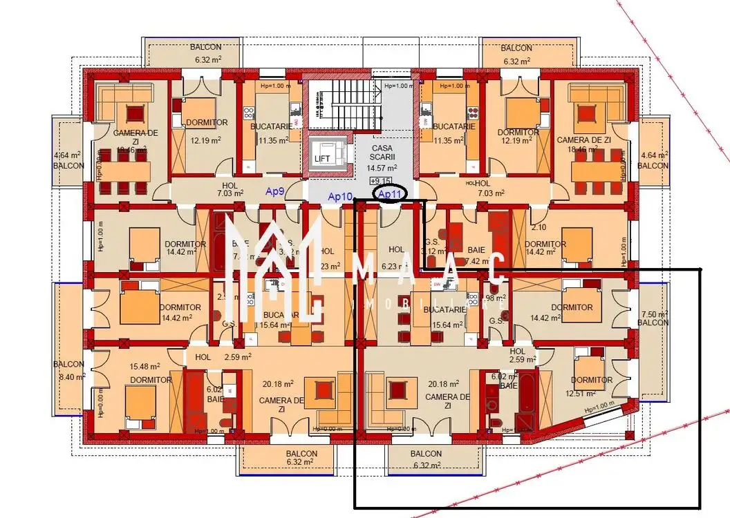 Comision 0 | Apartament 3 camere | Etaj 3 | Lift | Parcare