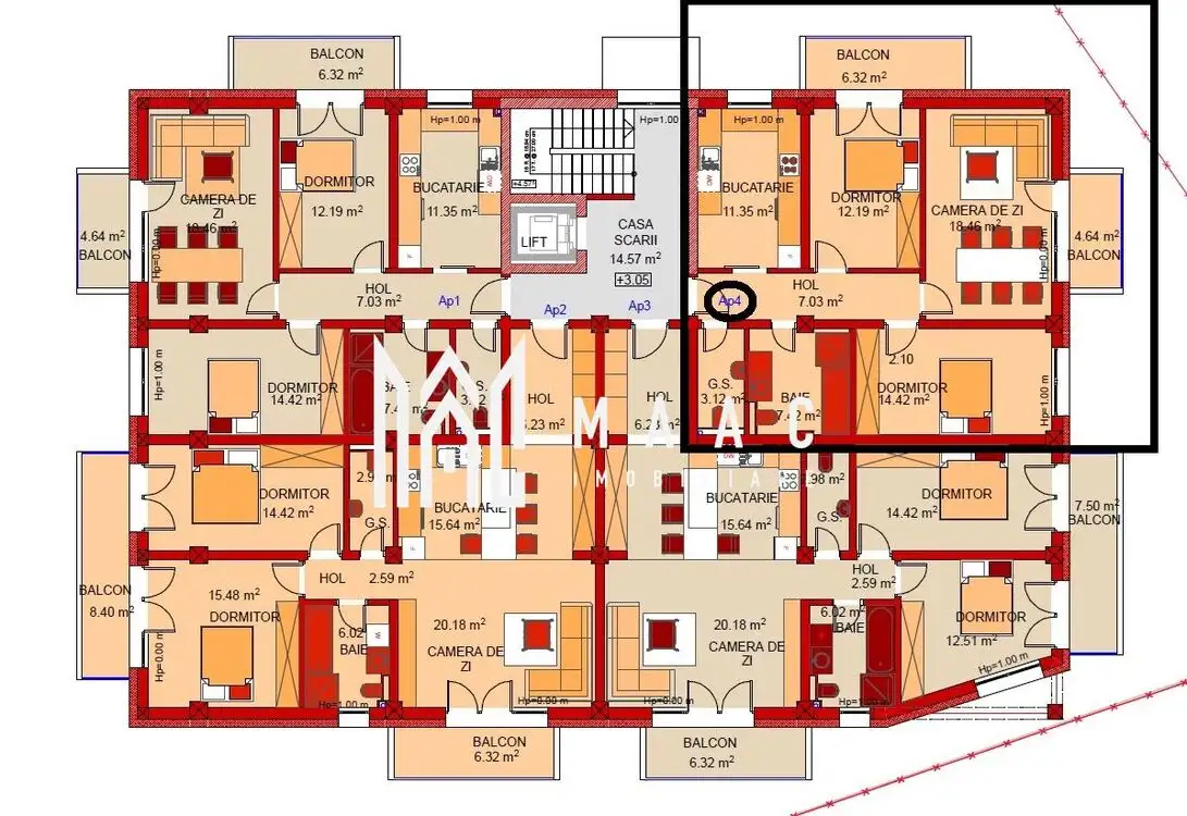 Comision 0 | Apartament 3 camere | Etaj 1 | Parcare | Brana