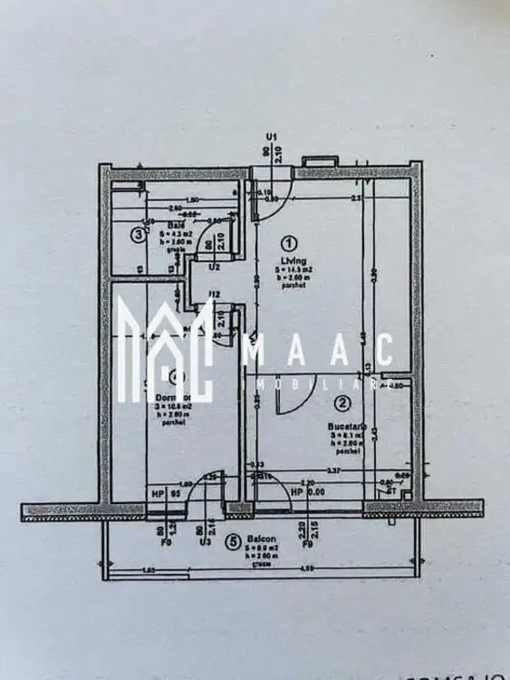 Apartament 2 Camere I Balcon Mare I Bloc Nou