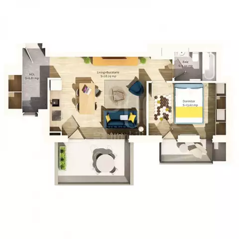 Vanzare apartament, 2 camere in Centru
