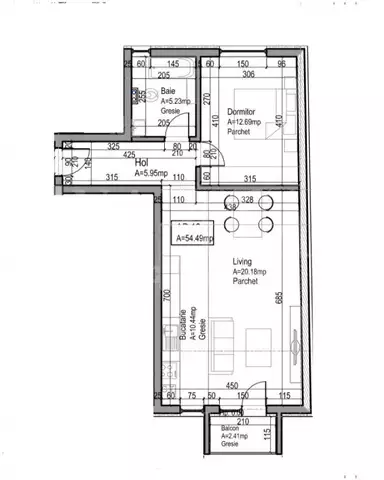 Vanzare apartament, 2 camere in Dambul Rotund