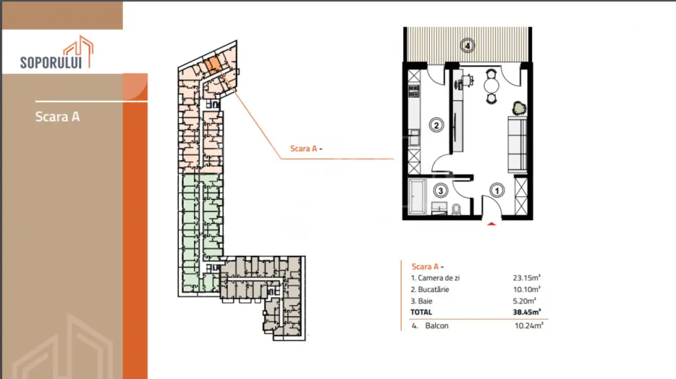 Vanzare apartament, o camera in Sopor