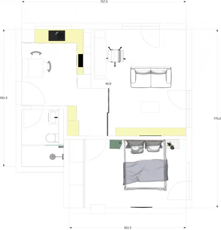 De vanzare apartament, 2 camere in Europa