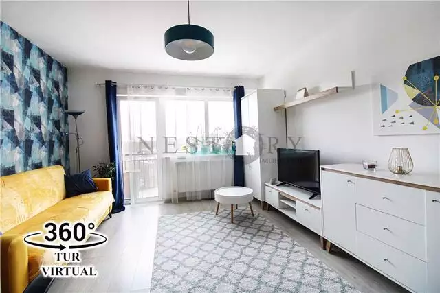 Apartament 2 camere, 44mp+balcon, finisat, mobilat, parcare, Buna Ziua