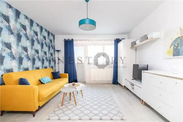 Apartament 44mp+balcon, finisat, mobilat, parcare, Buna Ziua