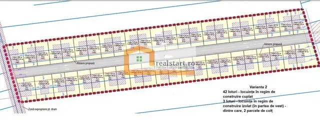 Balotesti, Investie, 15000mp intravilan, D 54,7ml, zona noua de case