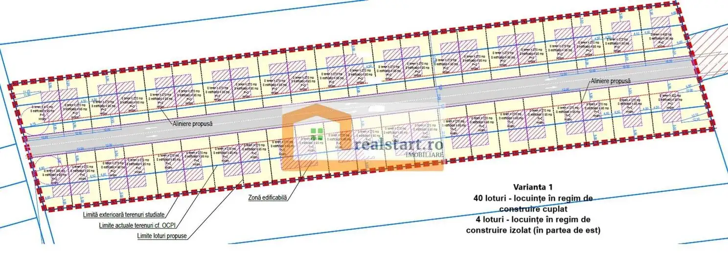 Balotesti, Investie, 15000mp intravilan, D 54,7ml, zona noua de case