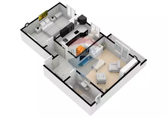 Apartament nou cu 2 camere  | Curte 33mp | COMISION 0%
