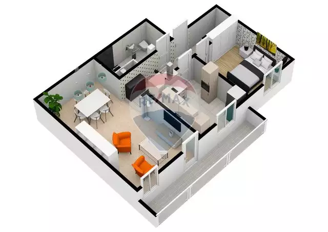 Apartament cu 2 camere 55,3 mpu | Selimbar | COMISION 0%