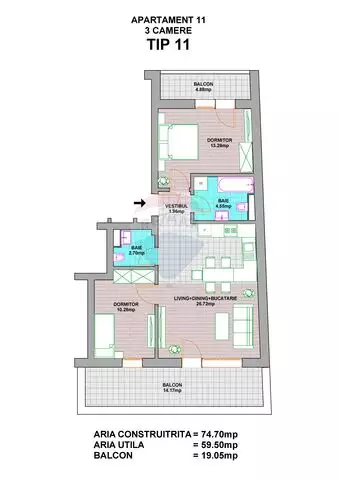 Apartament rezidential NOU 3 camere ultracentral