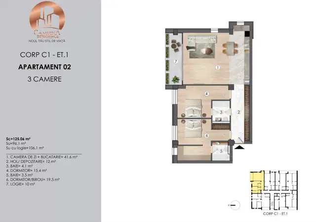 Vanzare apartament, 3 camere, in Campina, zona Bulevard