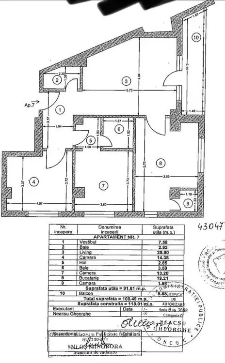 Vanzare apartament, 3 camere, in Sector 1, zona Damaroaia