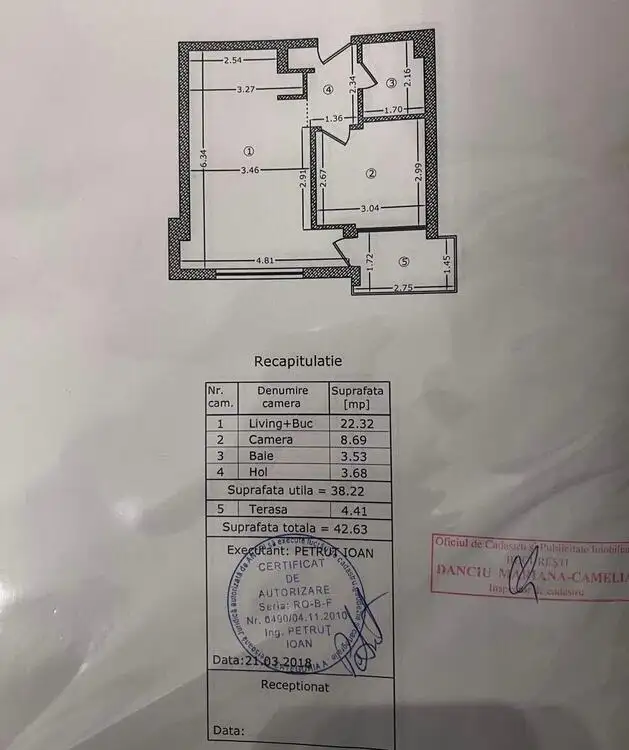 De vanzare apartament, 2 camere, in Sector 2, zona Floreasca