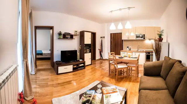 Apartament mobilat utilat 2 camere terasa 13 mp loc parcare Sub Arini