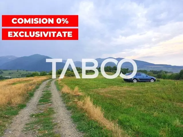Teren extravilan 2608 mp de vanzare in Rasinari Sibiu cu acces auto 