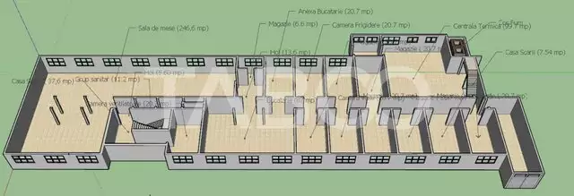 Spatiu industrial 900 mp de inchiriat in Fagaras judetul Brasov