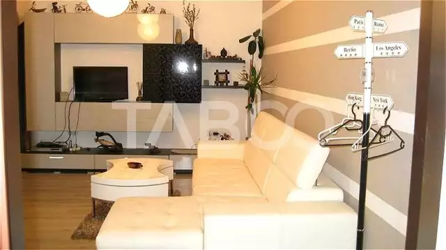 Apartament mobilat utilat 2 camere decomandate etaj 2 Turnisor Sibiu