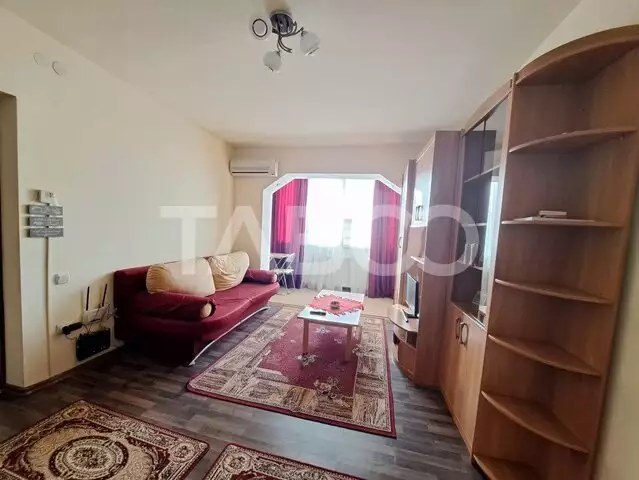 Apartament mobilat si utilat 2 camere cu balcon zona Dioda Sibiu