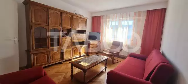 Apartament complet mobilat utilat 2 camere etaj 1 zona centrala Sibiu