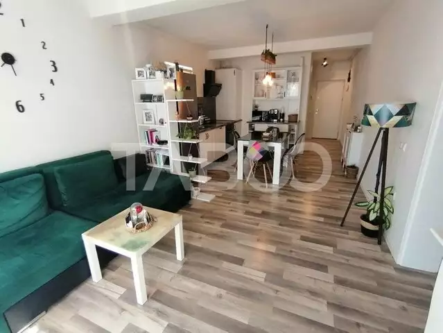 Apartament mobilat utilat 2 camere curte 44 mp parcare Selimbar Sibiu