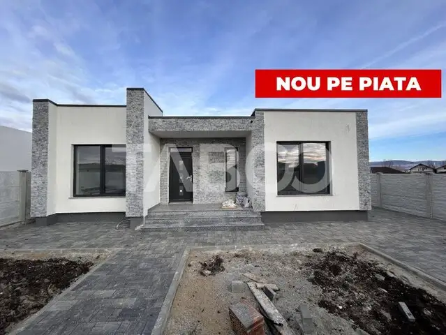 Casa moderna individuala 4 camere 130 mpu terasa curte Micesti Alba